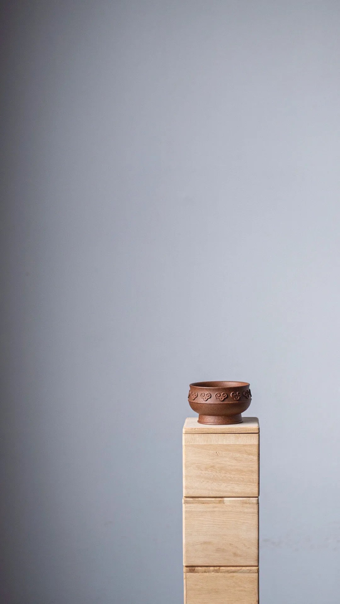 Mugu [Chen Mingyuan Master Cup] Super fine workmanship, high-quality clay, high-temperature firing of high-quality clay, handmade with Ruyi pattern, auspicious meaning, overall calm and majestic